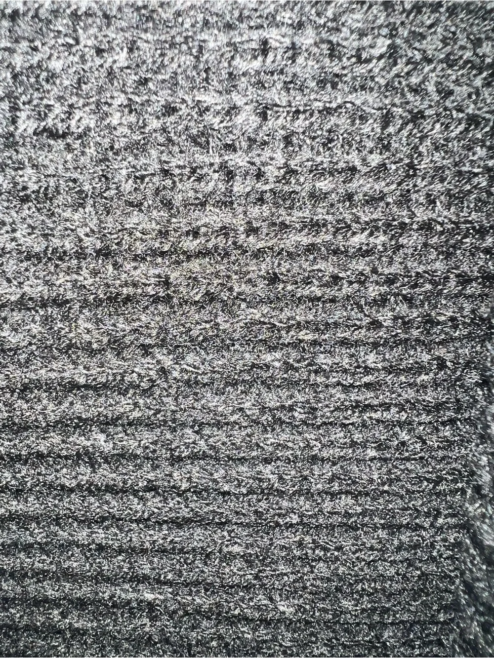 AllSaints Angled Stitch Scarf Black Oversized Knit Minimalist Luxury NWT Unisex
